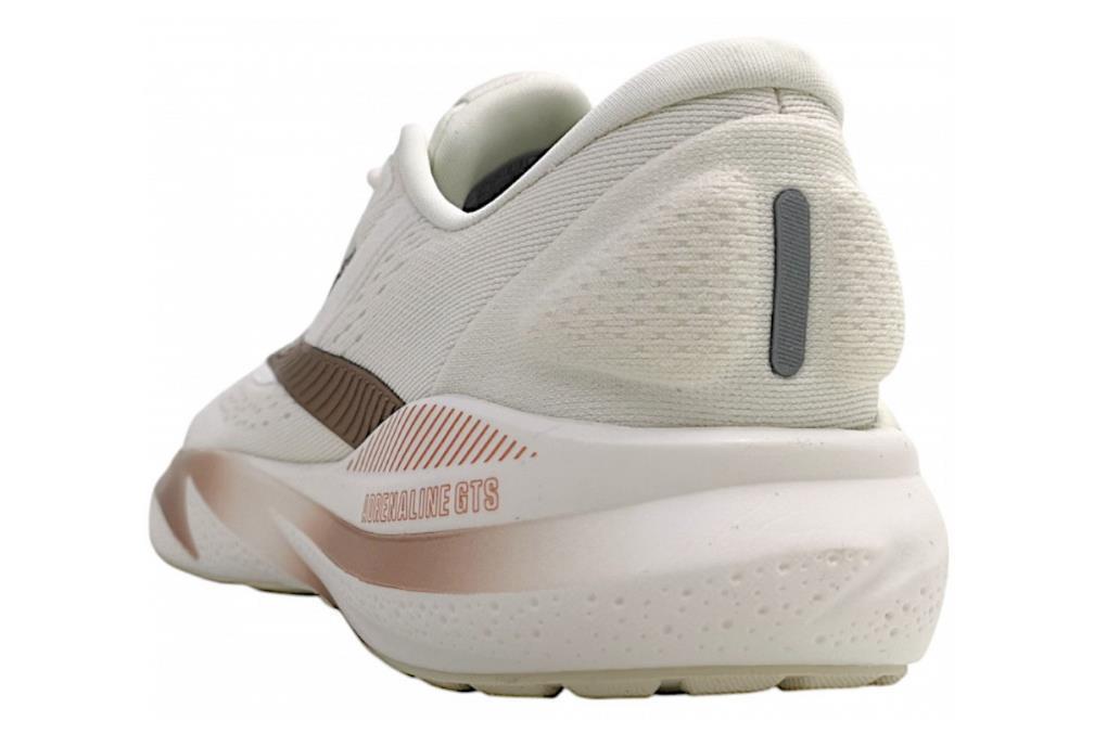 Brooks Damen Adrenaline GTS 24 Laufschuh gestützter Laufschuh weiß rosegold 42,5