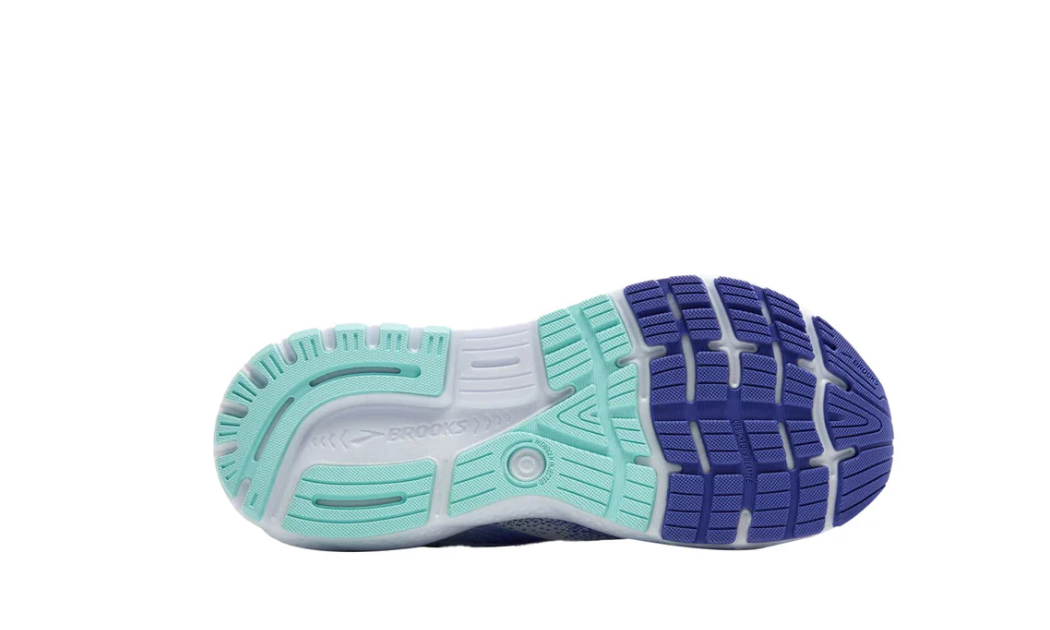 Brooks Damen Ghost 16 Laufschuh neutraler Laufschuh blau weiß türkis 43