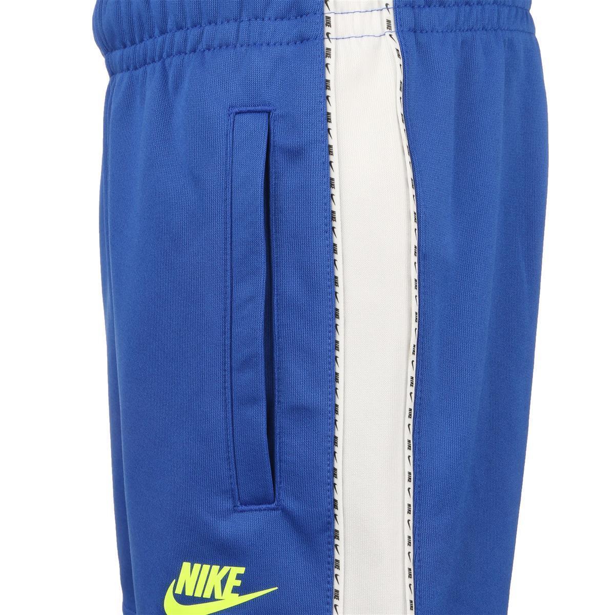 Nike Kinder Repeat Trainingsshort Freizeitshort blau-weiß-gelb XL
