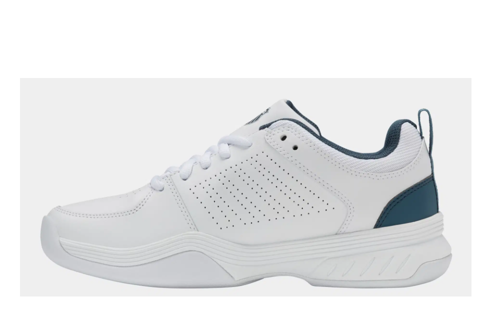 K- Swiss Herren Court Express 2 Carpet Tennisschuh Hallenschuh weiß petrol 41,5