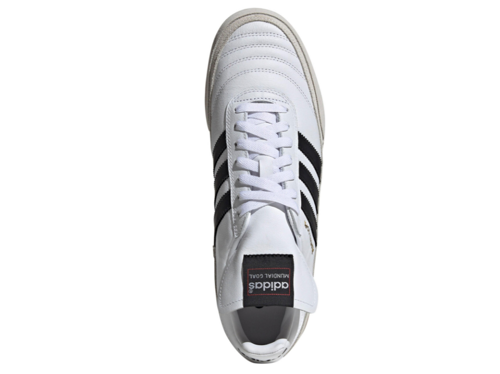 Adidas Herren Mundial GOAL Fußballschuh Hallenfußballschuh weiß beige schwarz 45 1/3