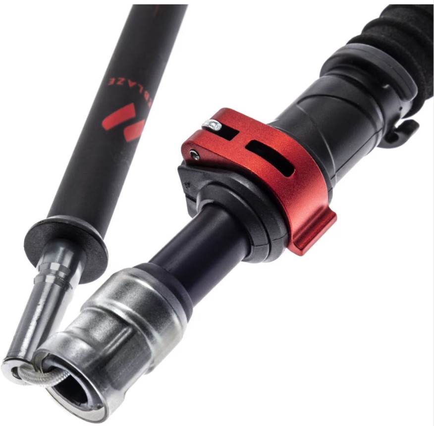 Witeblaze Shavano Automatic foldable hik zusammensteckbare Wanderstöcke/Teleskopstöcke schwarz-ror