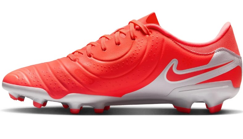 Nike Herren Tiempo Legend 10 Academy Fußballschuh FG/MG neon coral, weiß 45