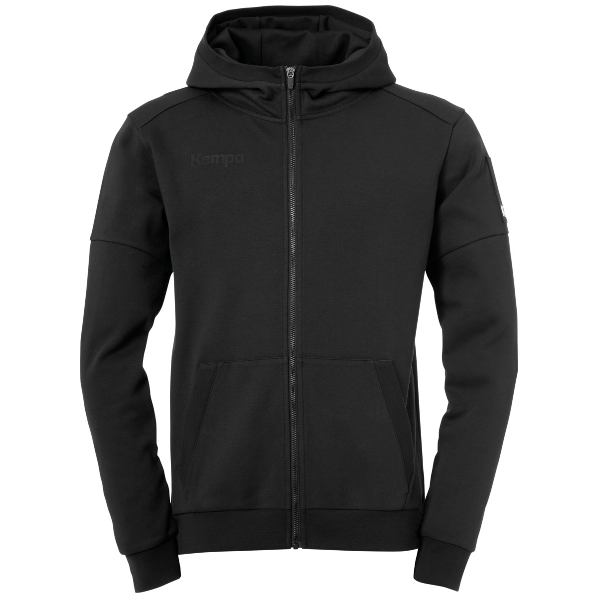 Kempa Herren Status Kapuzenjacke schwarz XXXL