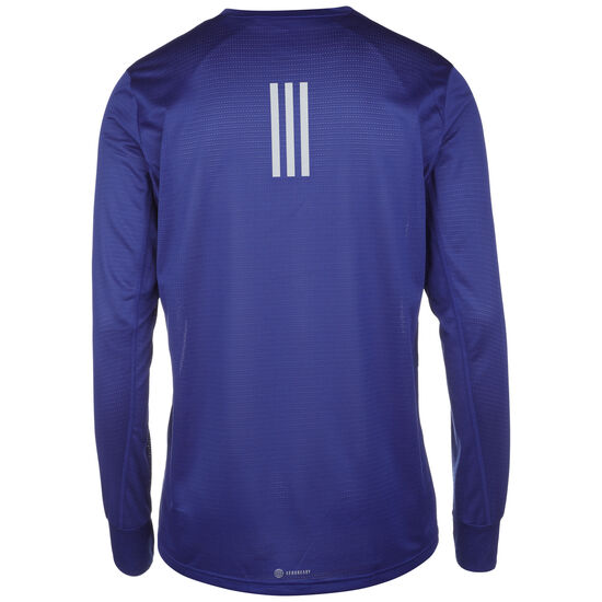 Adidas Herren Own the Run Laufshirt Langarmshirt blau XL