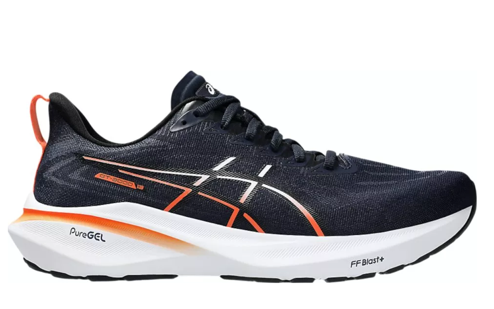 Asics Herren GT- 2000 13 Laufschuh dunkelblau orange weiß
