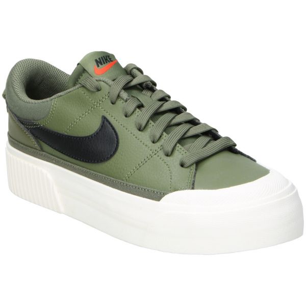 Nike Damen Court Legacy Lift Sneaker Freizeitschuh oliv-weiß-schwarz 42.5