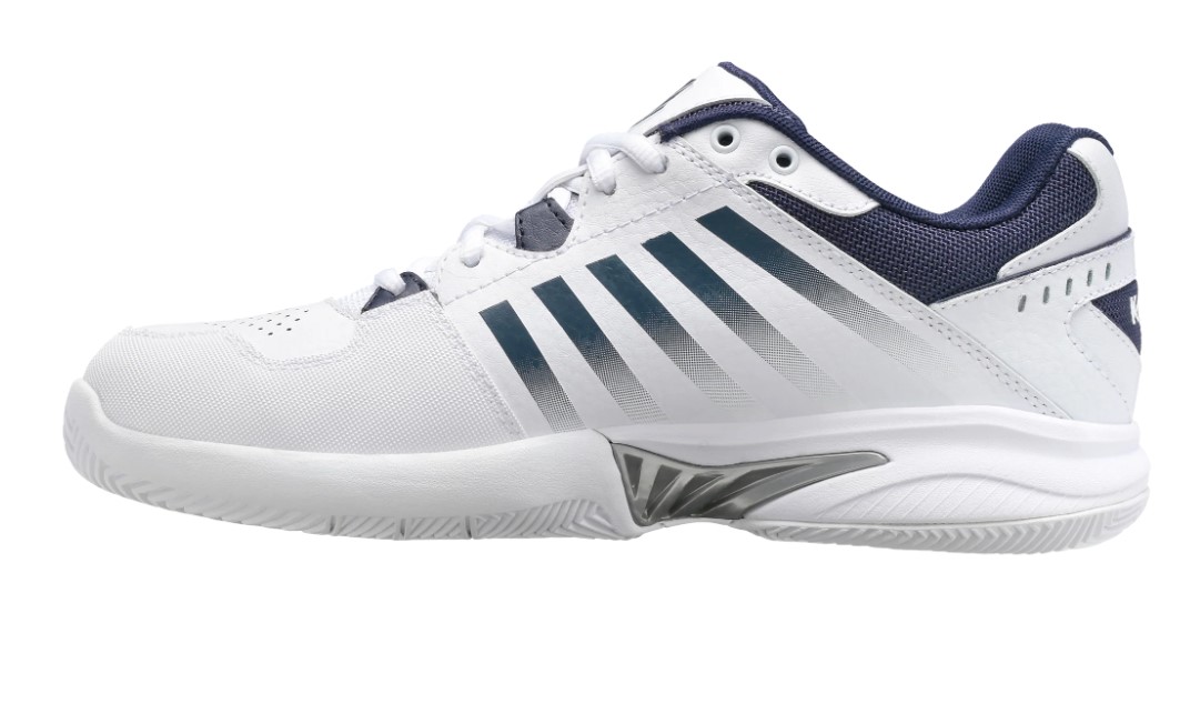 K-Swiss Herren Receiver V Tennissschuh weiß-dunkelblau-silber 39