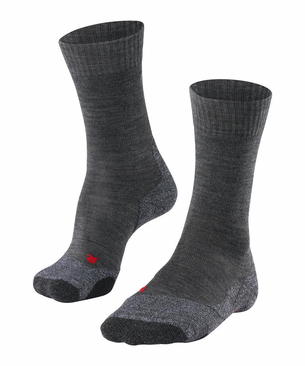 Falke Damen TK 2 Trekking Socken Outdoor Strümpfe asphalt grau 41-42