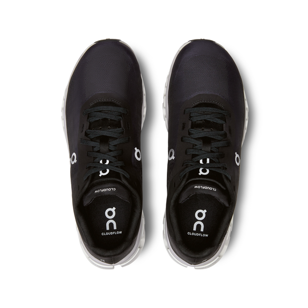 ON Damen Cloudflow 4 Laufschuh schwarz-weiß