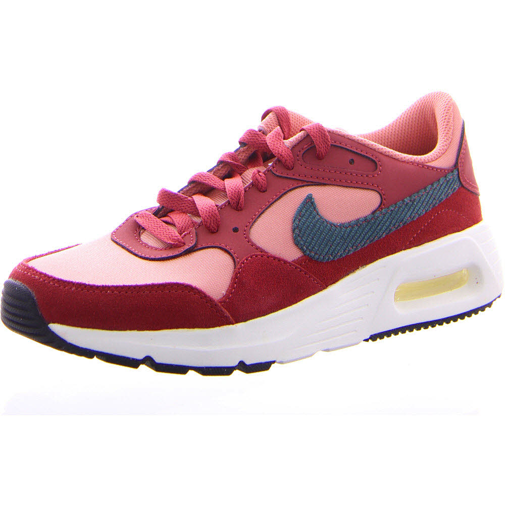 Nike Damen Air Max SC Sneaker Freizeitschuh weinrot-weiß