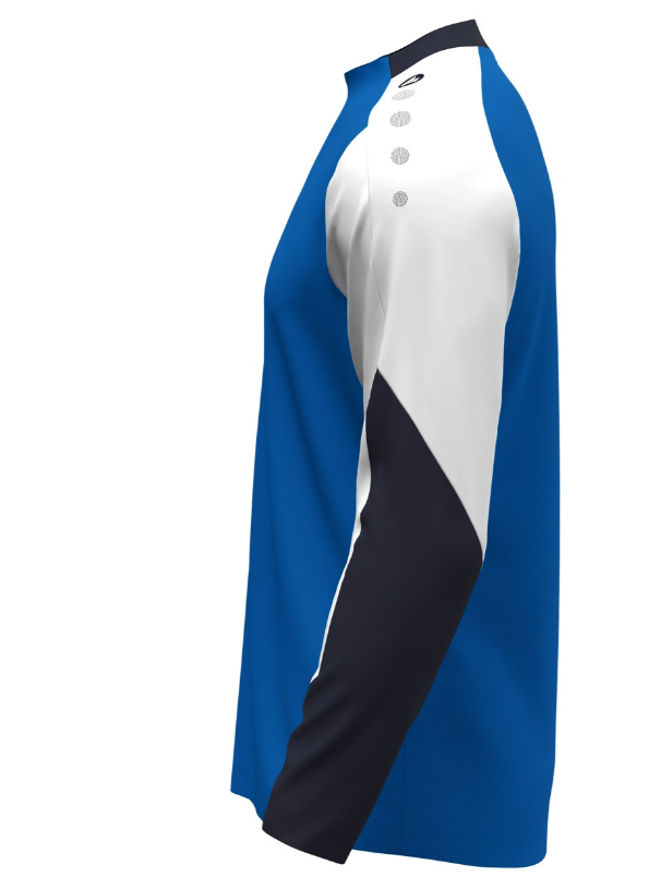 Jako Herren Dynamic Longsleeve Langarmshirt Trainingsshirt blau weiß