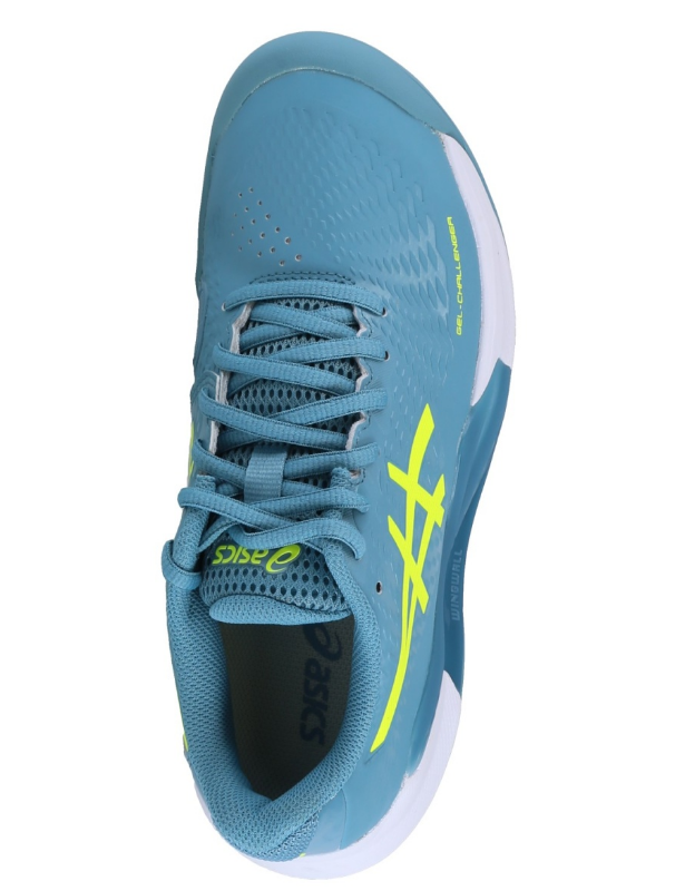 Asics Damen Gel-Challenger 14 Indoor Tennisschuh hellblau-gelb 42