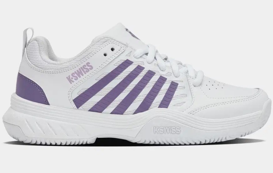 K-Swiss Damen Court Express 2 Clay Tennisschuh/Sandplatzschuh weiß-lila 42