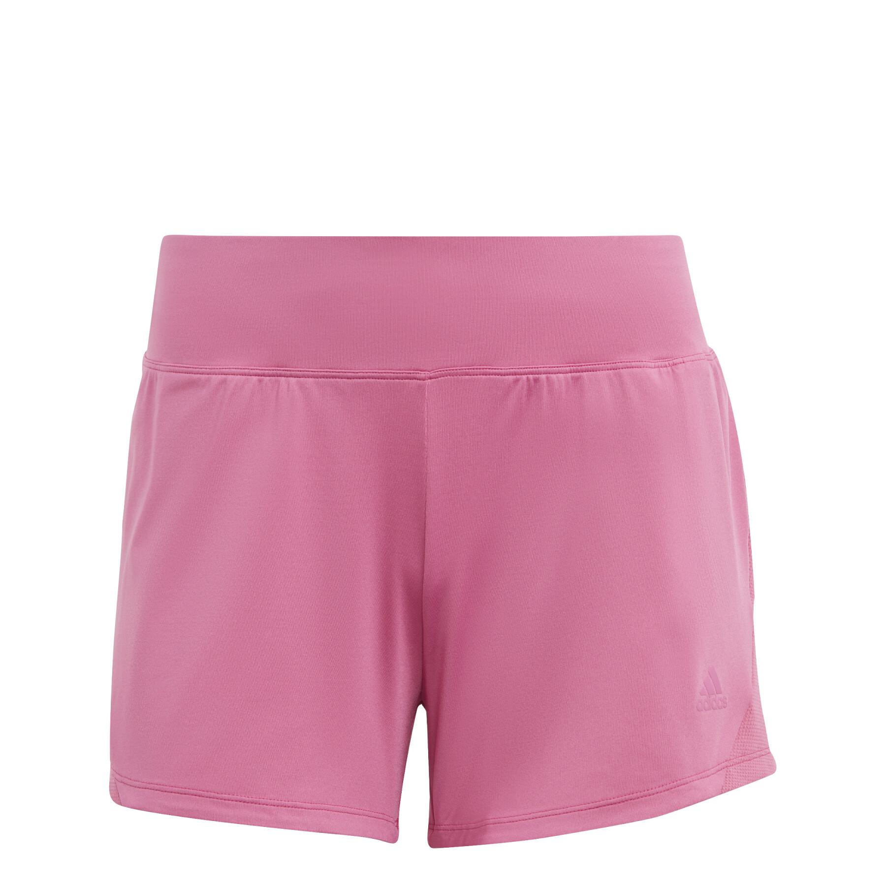 Adidas Damen WTR Hiit Knit Trainingsshort Sporthose pink XL