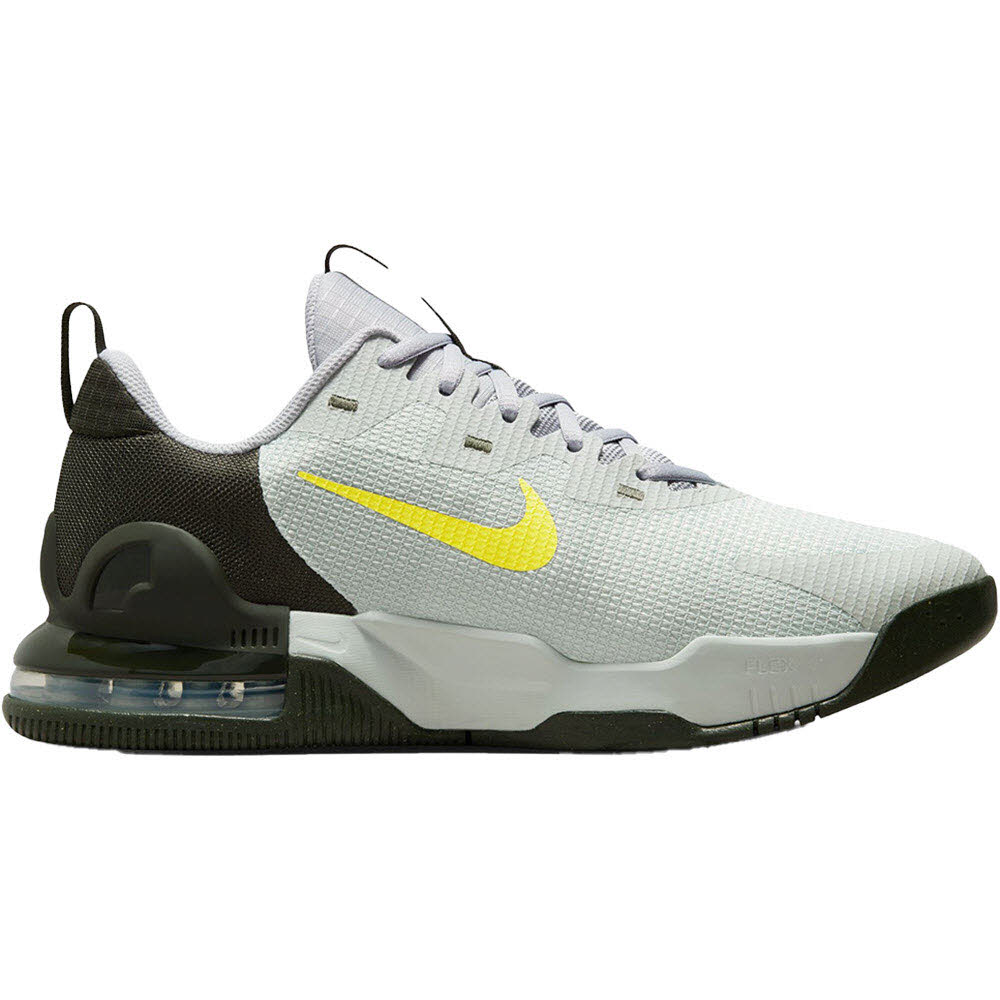 Nike Herren Air Max Alpha Trainer 5 Trainingsschuh Sneaker grau-oliv-gelb