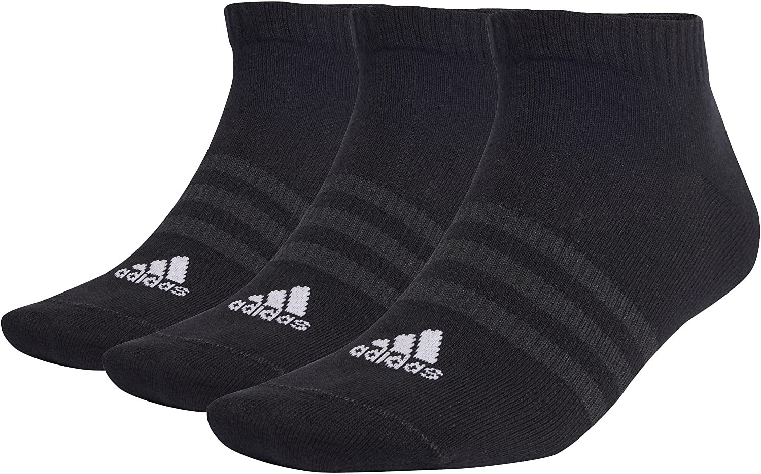Adidas Low Cut Sneakersocken 3er Pack schwarz XL 46-48