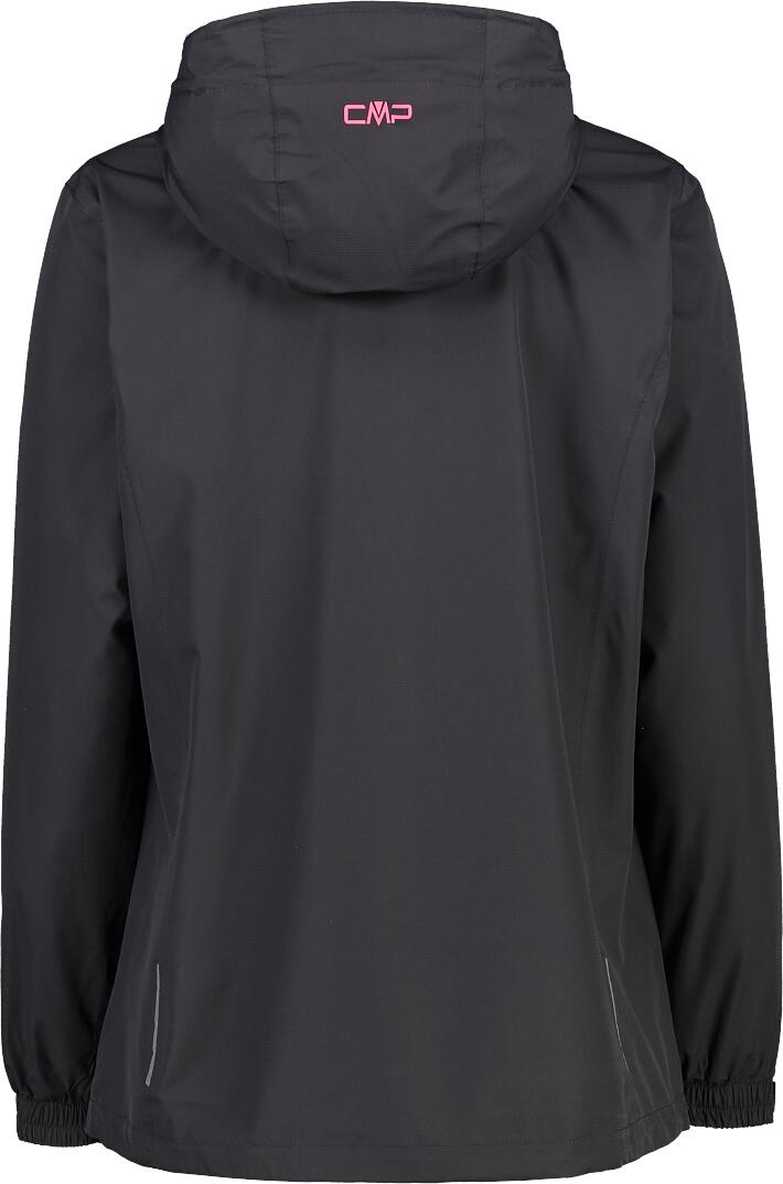 CMP Damen Fix Hood Jacket Regenjacke schwarz-pink 46