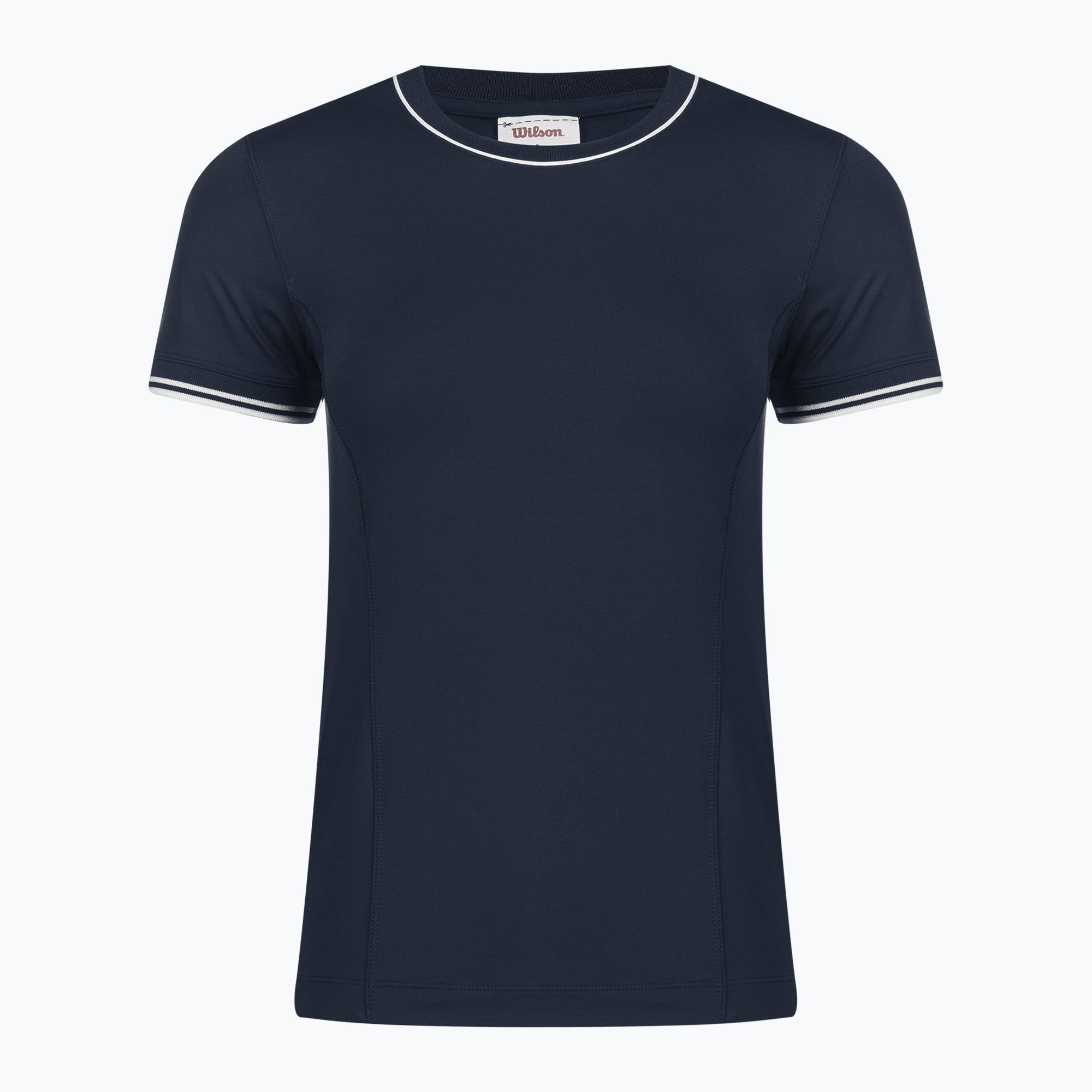 Wilson Damen Team Seamless T Shirt Tennisshirt dunkelblau
