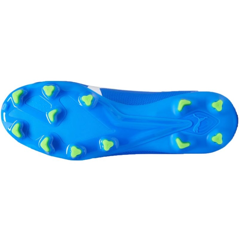 Puma Herren Ultra Match FG/AG Fußballschuh blau-weiß-grün 47