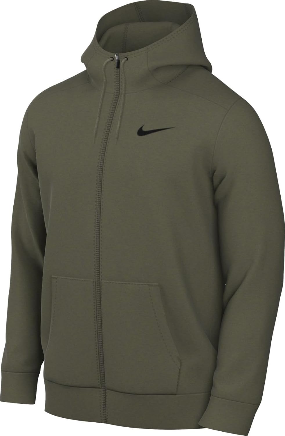 Nike Herren Dri-Fit Trainingsjacke Kapuzenjacke oliv