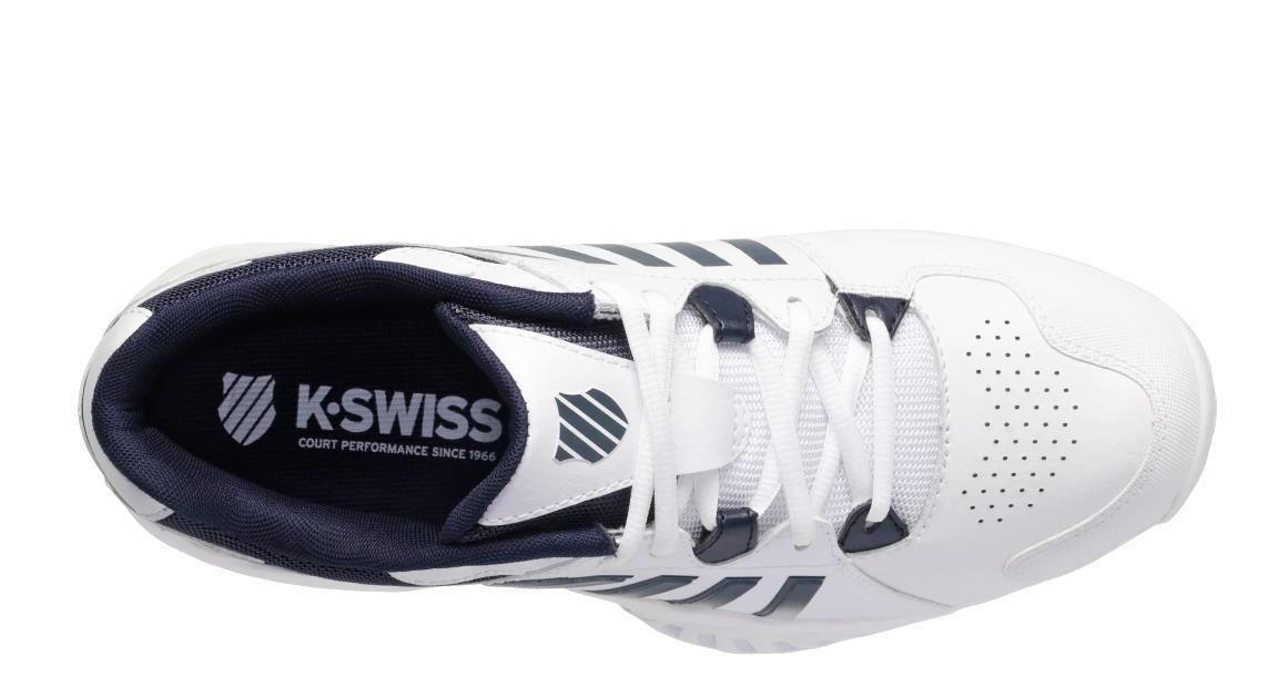K- Swiss Herren Receiver V Omni Tennisschuh Hartplatz Sandplatzschuh weiß blau 44