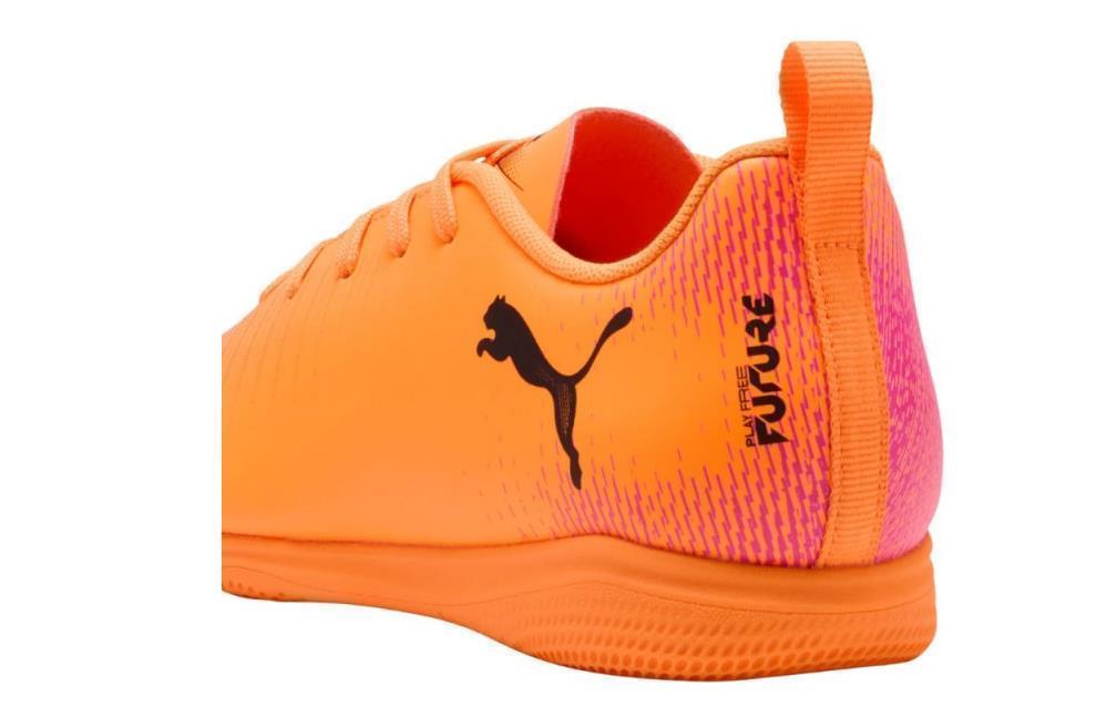 Puma Kinder Future 8 Play IT Fußballschuh Hallenfußballschuh orange pink 38,5