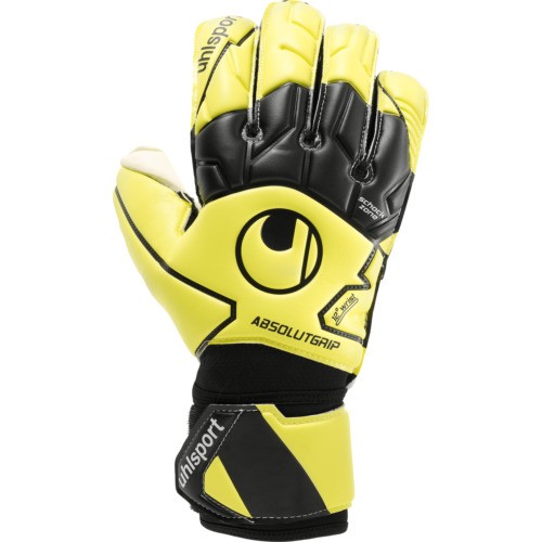 Uhlsport AbsolutGrip Flex Frame Carbon Torwarthandschuhe gelb-schwarz