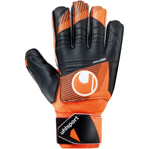 Uhlsport Soft Resist Flex Frame Torwarthandschuhe orange-schwarz-weiß