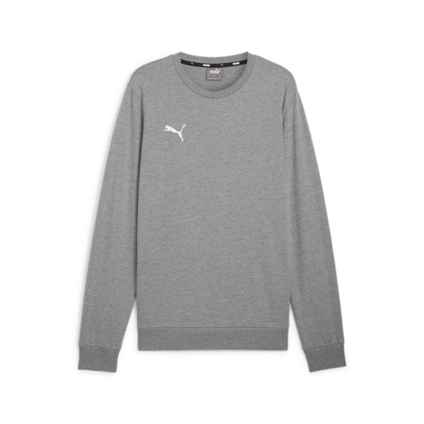 Puma Herren teamGoal Casuals Crew Sweatshirt Pullover grau