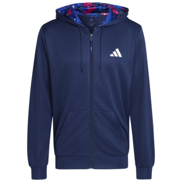 Adidas Herren Train Essentials Seasonal Trainingsjacke Sportjacke dunkelblau