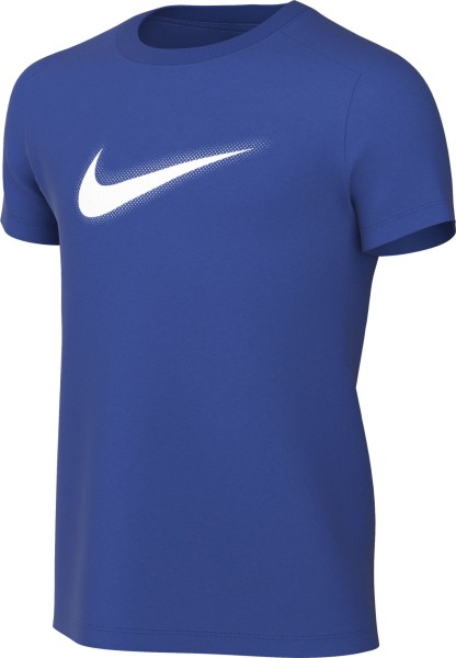 Nike Kinder Dri-Fit Icon T-Shirt Sportshirt blau-weiß