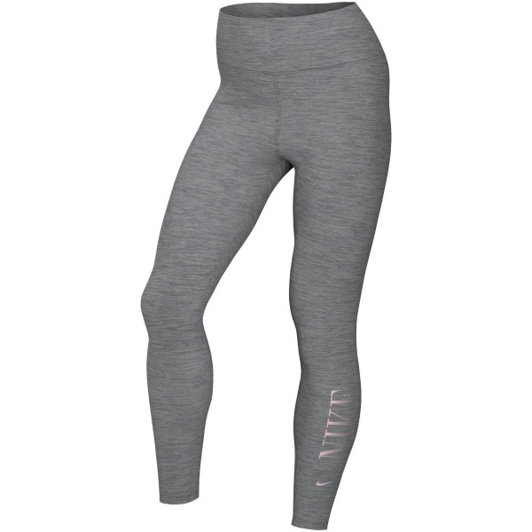Nike Damen Dri-Fit One Graphic Tight Leggings grau-pink