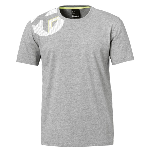 Kempa Herren Core 2.0 T-Shirt Freizeitshirt dark grau melange