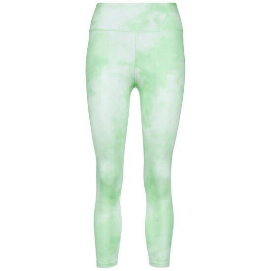 Nike Damen Icon Clash Mid Rise Cropped Tight Leggings weiß-grün
