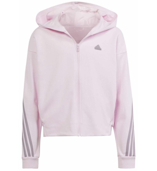 Adidas Mädchen Future Icons 3-Streifen Kapuzenjacke Sportjacke rosa