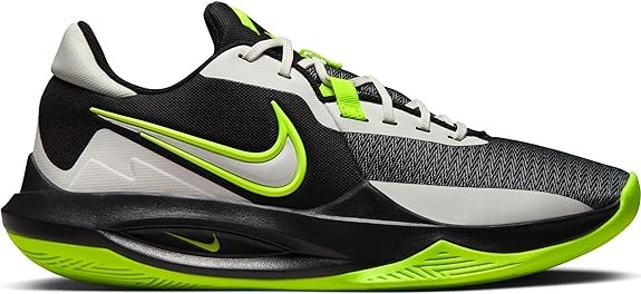 Nike Herren Precision 6 Basketballschuh Indoorschuh schwarz-grün-weiß