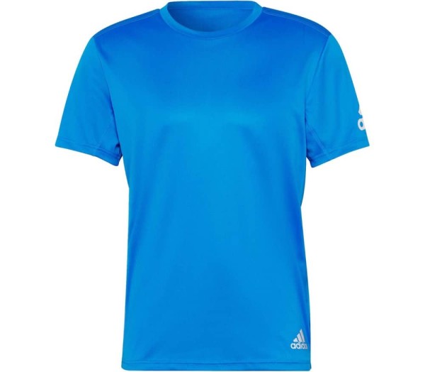 Adidas Herren Run It Laufshirt Funktionsshirt blau
