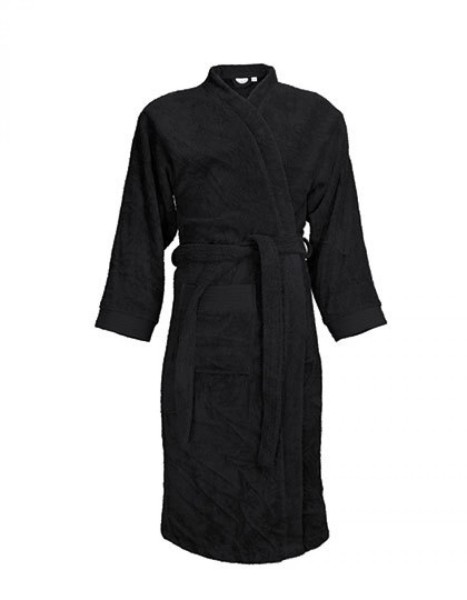 The One Classic Bathrobe Unisex Bademantel schwarz