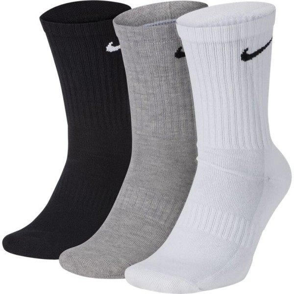 Nike Everyday Cushion Trainingssocken Sportsocken 3er Pack weiß-grau-schwarz