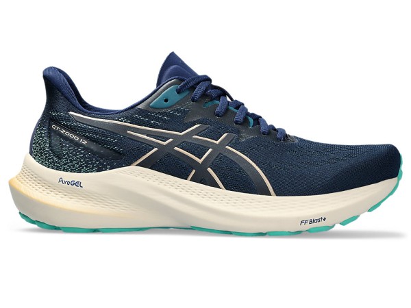 Asics Damen GT-2000 12 Laufschuh dunkelblau-weiß