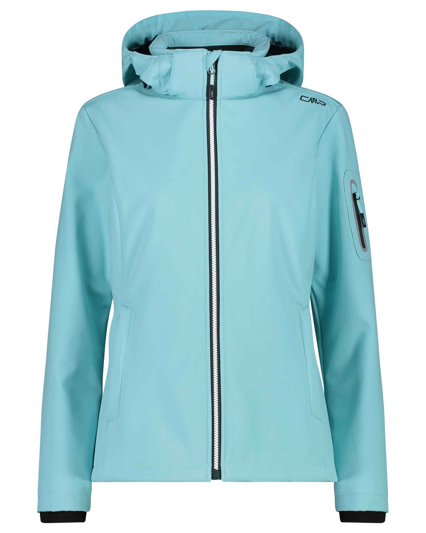 CMP Damen Zip Hood Jacket Softshelljacke Outdoorjacke aquablau | Outdoor |  Jacken | Kleidung | Damen | MAM-SPORT | von Sportler zu Sportler