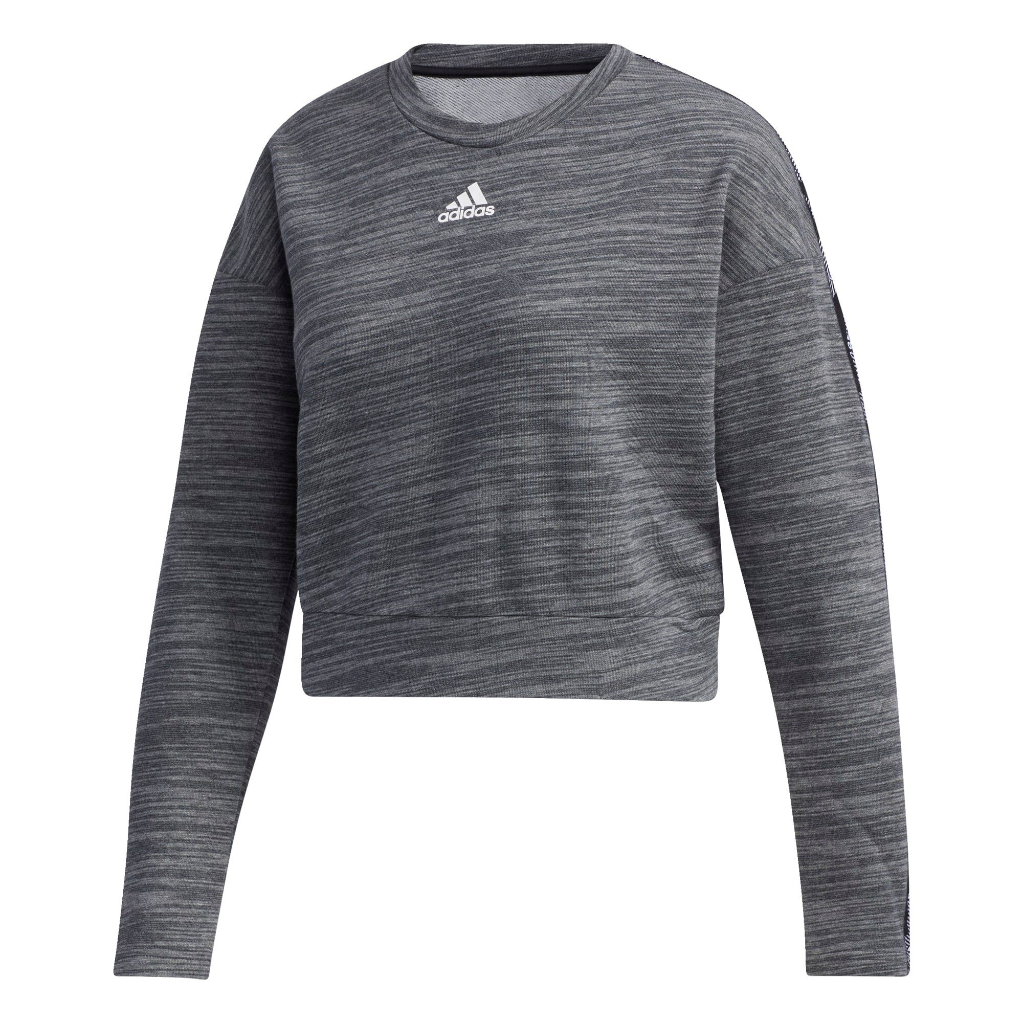 Adidas Damen Essential Tape Sweatshirt Pullover Dunkelgrau Pullover Sweats Kleidung Damen Mam Sport Von Sportler Zu Sportler