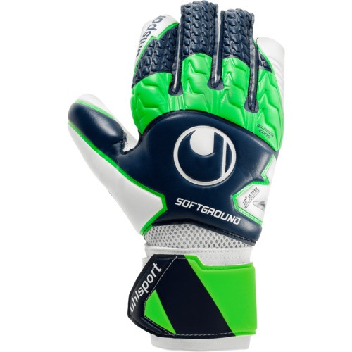 Uhlsport Soft HN Comp Torwarthandschuhe navy-grün-weiß