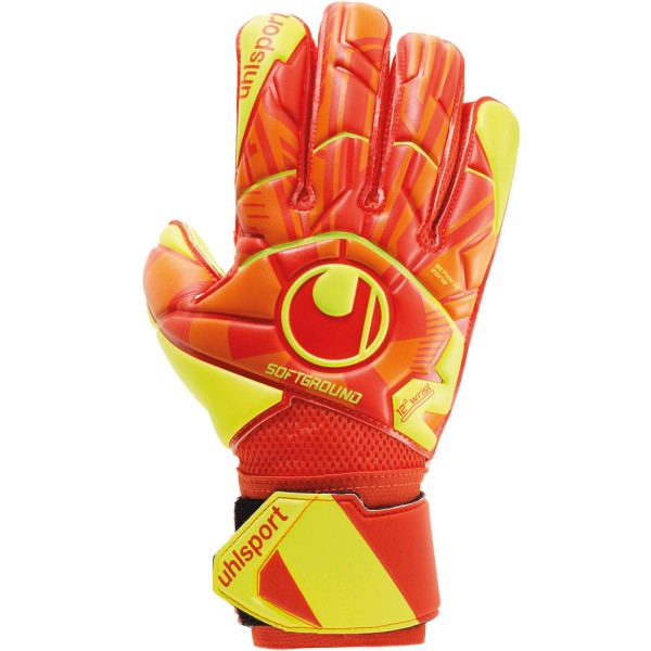 Uhlsport Dynamic Impulse Supersoft Torwarthandschuhe orange-gelb