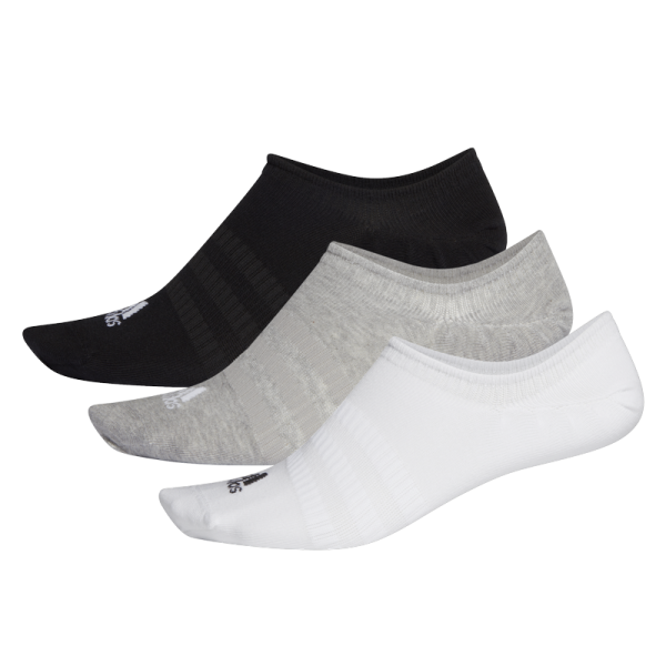 Adidas Light Nosh Sportsocken Füßlinge 3er Pack grau-weiß-schwarz
