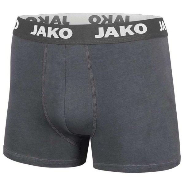 Jako Herren Basic 2er Pack Boxershort anthrazit