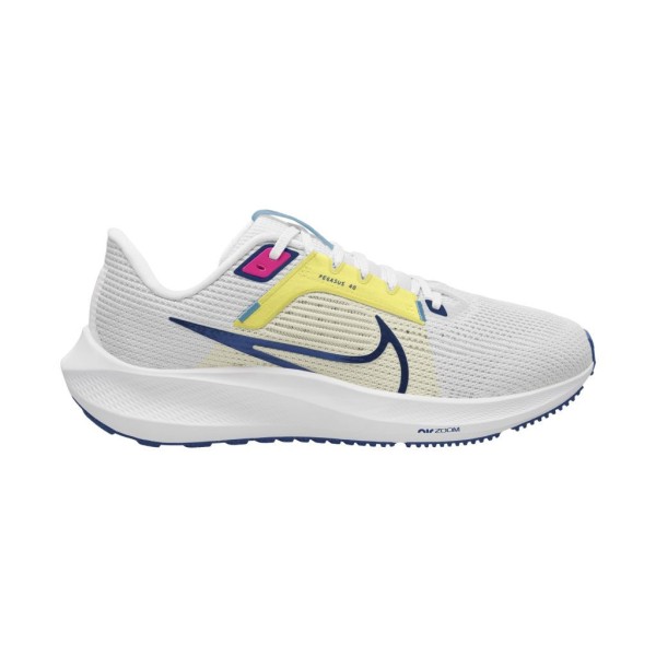 Nike Damen Air Zoom Pegasus 40 Laufschuh Sportschuh weiß-blau-gelb