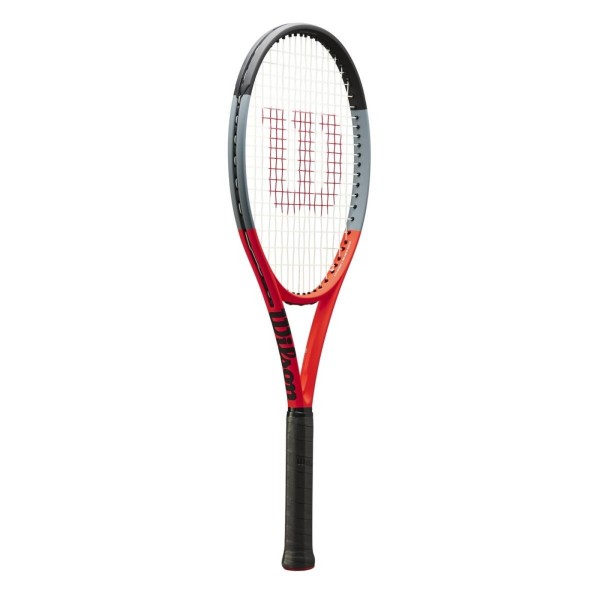 Wilson Clash 100 Reverse Tennisschläger unbesaitet rot-grau-schwarz