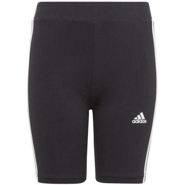 Adidas Mädchen Essential 3-Streifen Short Tight schwarz-weiß